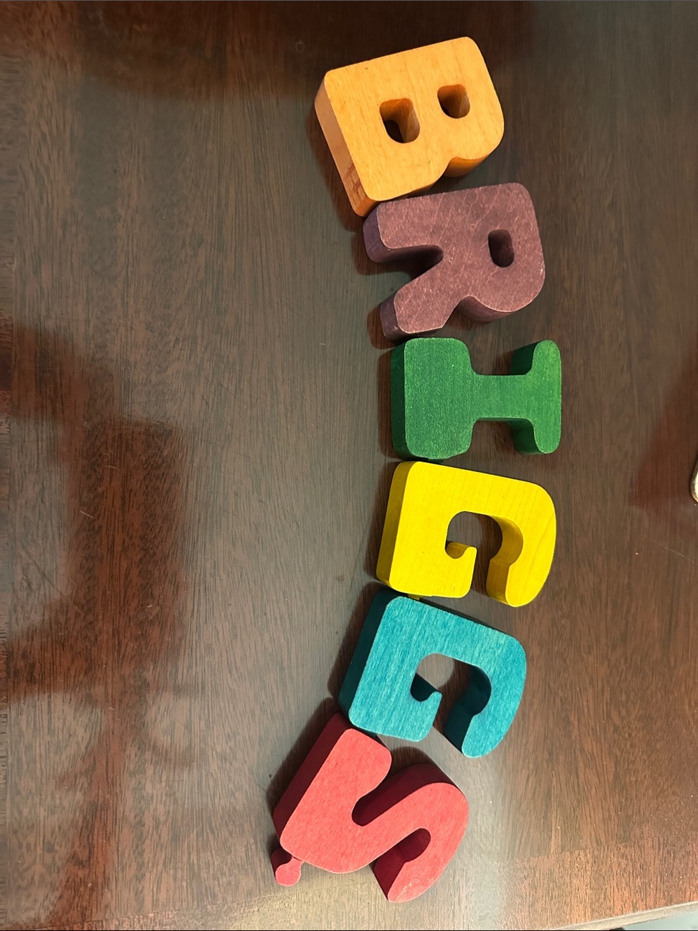 Colorful Wooden Alphabet Name Letters - BRIGGS
